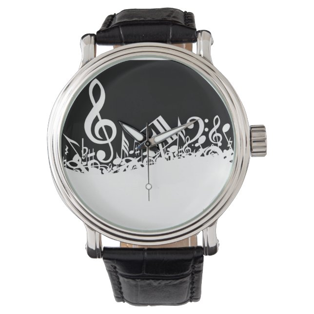 Reloj De Pulsera Notas musicales - Ver (Anverso)