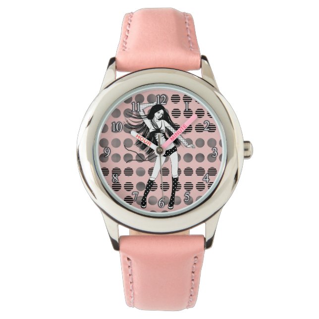 Reloj De Pulsera novia bailarina rosa (Anverso)
