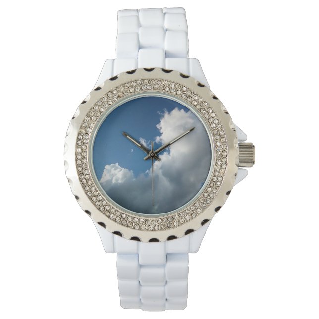 Reloj De Pulsera Nube curva grande (Anverso)