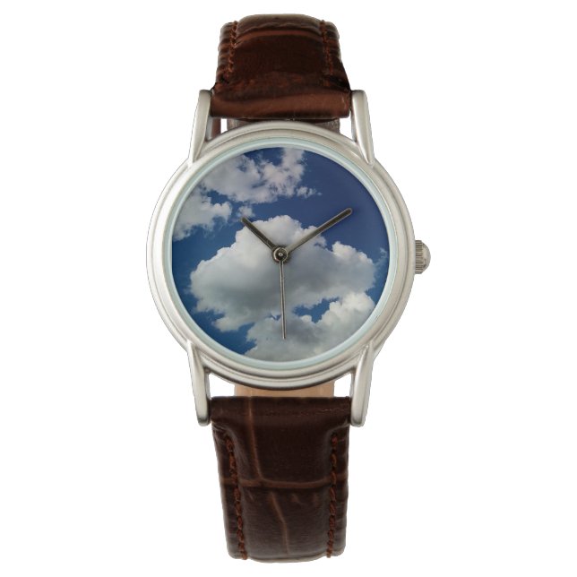 Reloj De Pulsera Nubes blandas grandes (Anverso)