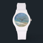 Reloj De Pulsera Nubes costeras con océano<br><div class="desc">Una asombrosa pintura costera de esa impresionante costa californiana, como la representa Sheila Finch. Este paisaje inspirado en la naturaleza le da un toque familiar y le da un toque moderno a esta colorida obra de arte que le ha traído el World Art Group. ¡La luz se desliza a través...</div>