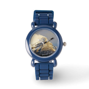 Reloj De Pulsera Nubes desatan montaña nevada en Canadá