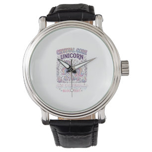 Reloj De Pulsera Núcleo de Cristal Unicornio Diseño de Vector Adora