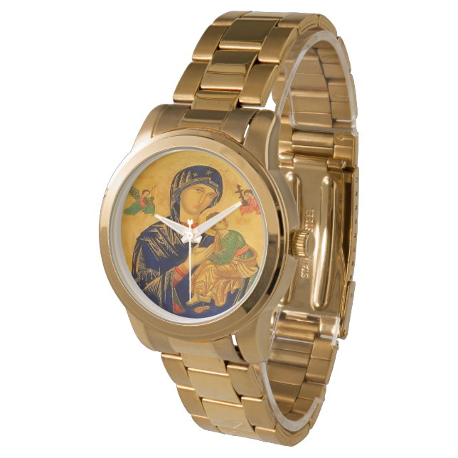 Reloj De Pulsera Nuestra madre de la ayuda perpetua (Angular)