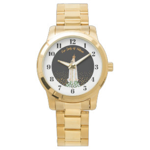 Reloj De Pulsera Nuestra Señora de la procesión Fátima de las Velas