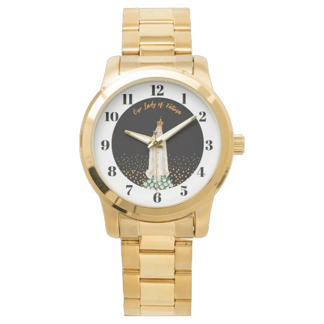 Reloj De Pulsera Nuestra Señora de la procesión Fátima de las Velas (Anverso)