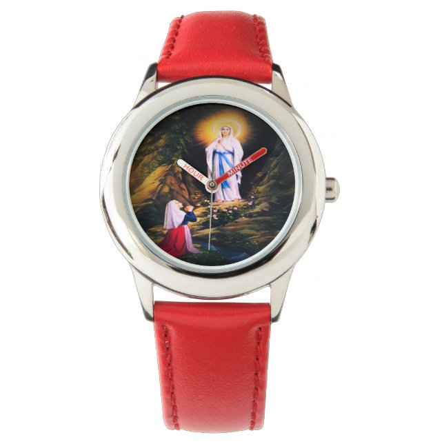 Reloj De Pulsera Nuestra Señora de Lourdes (Anverso)