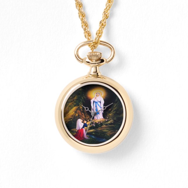 Reloj De Pulsera Nuestra Señora de Lourdes (Anverso)