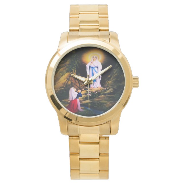 Reloj De Pulsera Nuestra Señora de Lourdes (Anverso)