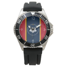 Reloj De Pulsera Nueva bandera de estado de Mississipi