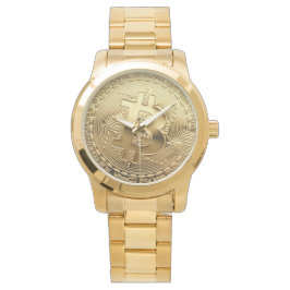 Reloj De Pulsera NUEVA Bitcoin 13.88 Tilt Gold Watch