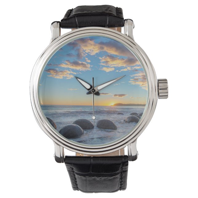 Reloj De Pulsera Nueva Zelanda, Isla Sur, Cañones de Moeraki (Anverso)