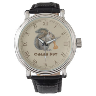Reloj De Pulsera Nuez del ajedrez