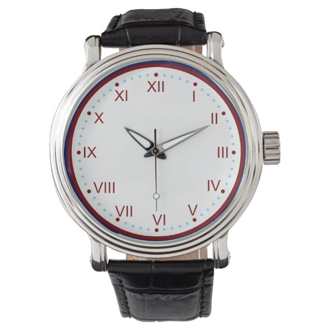Reloj De Pulsera Numeral Romano Clásico y Elegante (Anverso)