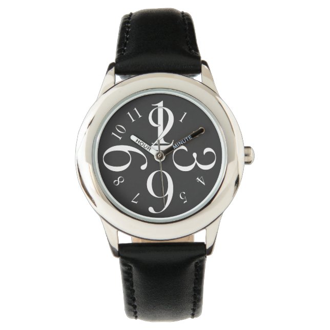 Reloj De Pulsera Número blanco (Anverso)