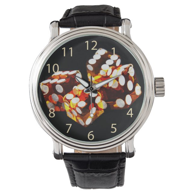 Reloj De Pulsera número de dados afortunados (Anverso)