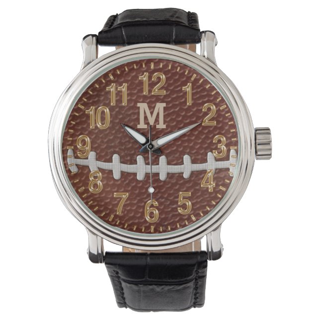 Reloj De Pulsera NÚMERO DE Fútbol MONOGRAMADO o Jersey (Anverso)