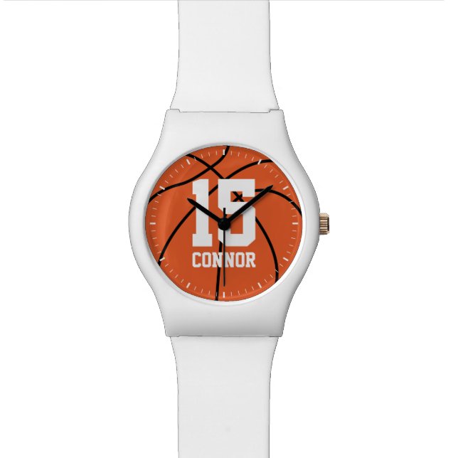 Reloj De Pulsera Número de Jersey Temático del Baloncesto (De cerca)