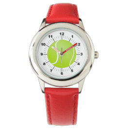 Reloj De Pulsera Número rojo de bolas de tenis ajustables para niño