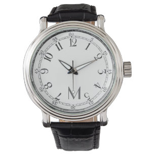 Reloj De Pulsera Números árabes vintage: tu monograma