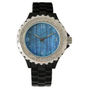 Reloj De Pulsera Números azules de las gemas de laberinto