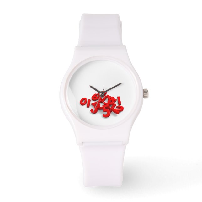Reloj De Pulsera Números caídos (Anverso)