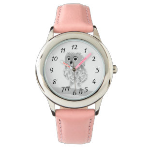 Reloj De Pulsera Números de búho blanco