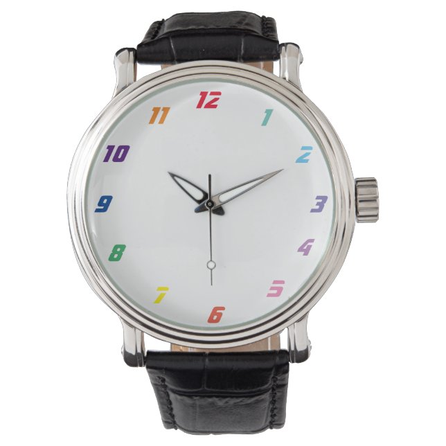 Reloj De Pulsera números de color (Anverso)