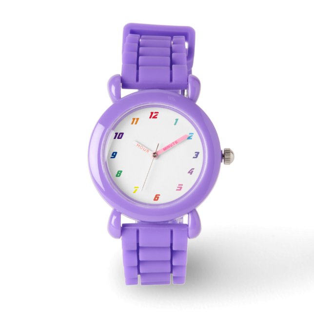 Reloj De Pulsera números de color (Anverso)