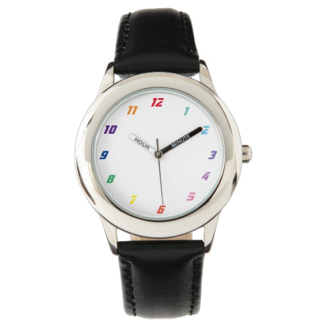 Reloj De Pulsera números de color (Anverso)