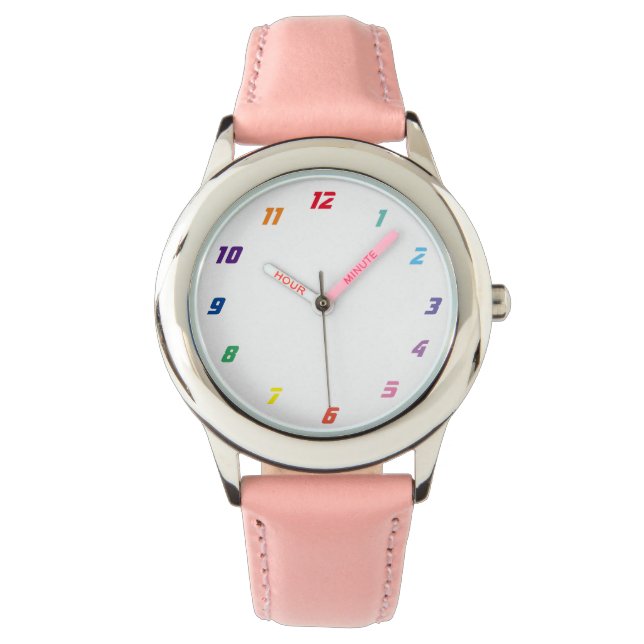 Reloj De Pulsera números de color (Anverso)