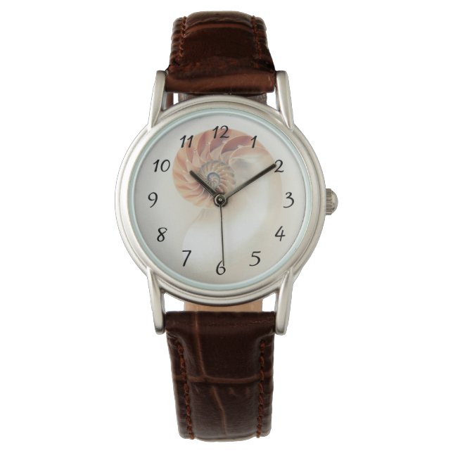 Reloj De Pulsera Números de concha elegantes (Anverso)