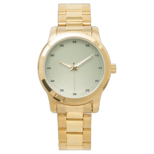 Reloj De Pulsera Números de gran tamaño unisex oro