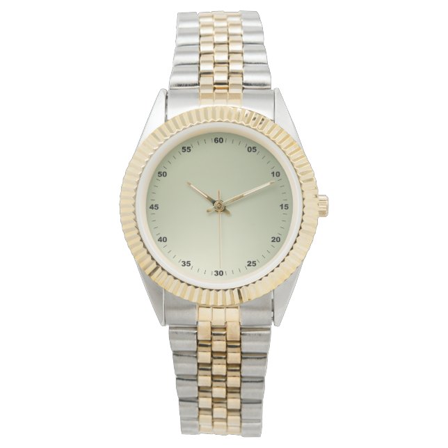 Reloj De Pulsera Números de gran tamaño unisex oro (Anverso)