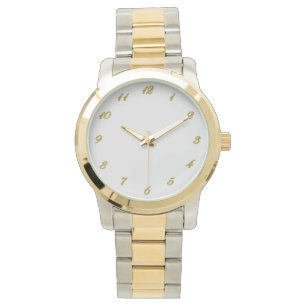 Reloj De Pulsera Números de oro de la plantilla de Watch Face