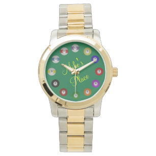Reloj De Pulsera Números del billar en bolas