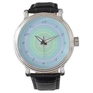 Reloj De Pulsera Números en colores pastel del negro de la