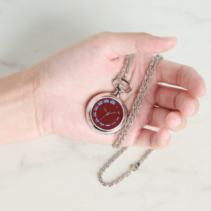 Reloj De Pulsera Números Mayas Azules Rojos Antiguos Arte Minimalis