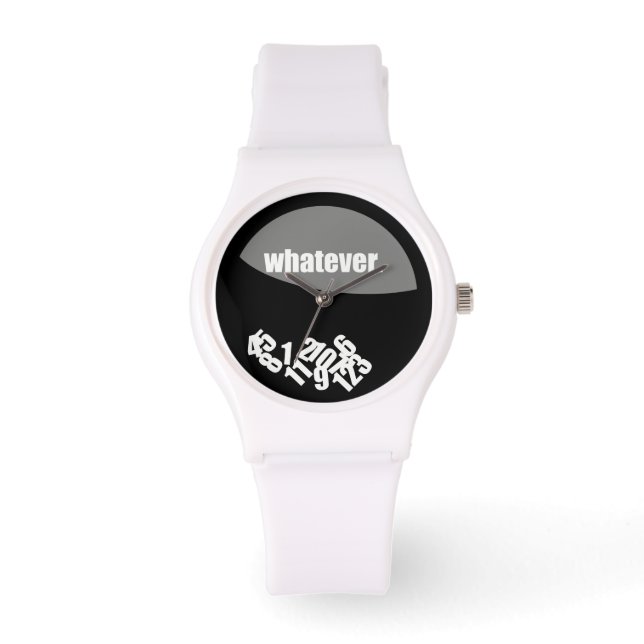 Reloj De Pulsera Números negros y desordenados (Anverso)