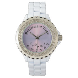 Reloj De Pulsera números revueltos en rosa metálico