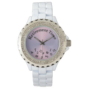 Reloj De Pulsera números revueltos en rosa metálico