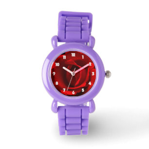 Reloj De Pulsera Números rojos de grasa blanca para niños