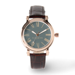Reloj De Pulsera Números romanos clásicos Tipografía elegante Estil