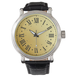 Reloj De Pulsera Números romanos de hombres Verde azulados negros