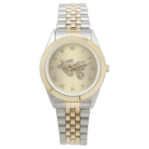 Reloj De Pulsera Números romanos de las máscaras del teatro de la