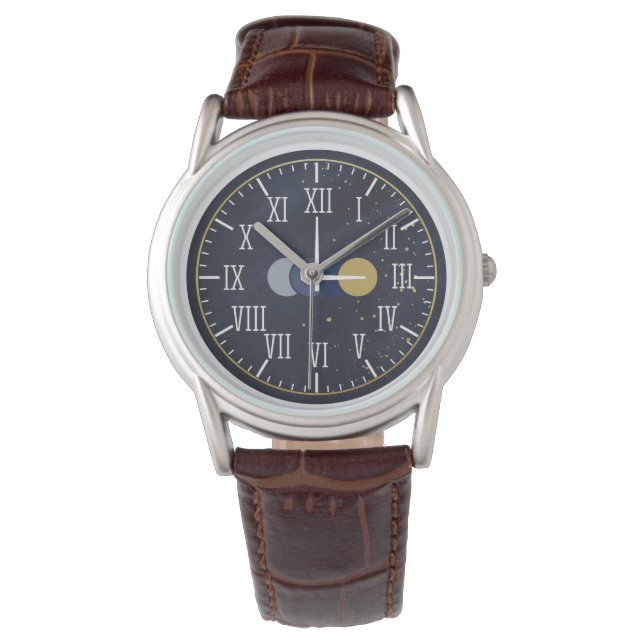 Reloj De Pulsera Números romanos de lujo (Anverso)