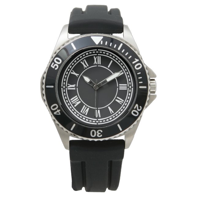Reloj De Pulsera Números romanos de lujo (Anverso)