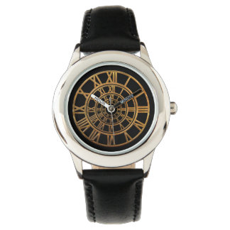 Reloj De Pulsera Números romanos de oro elegantes