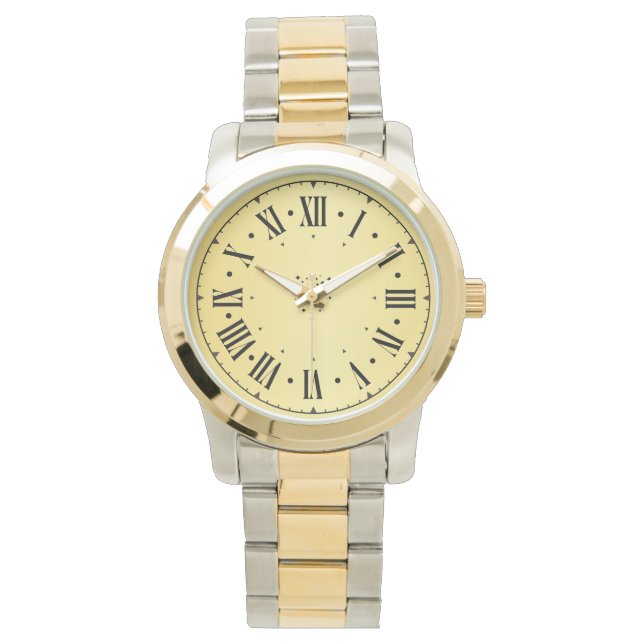 Reloj De Pulsera  Números romanos elegantes de gran tamaño  (Anverso)