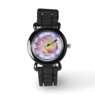 Reloj De Pulsera Números romanos magníficos de la flor de Lotus